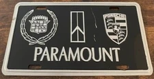 Paramount Porsche Cadillac Dealership Booster License Plate Hickory NC AZ
