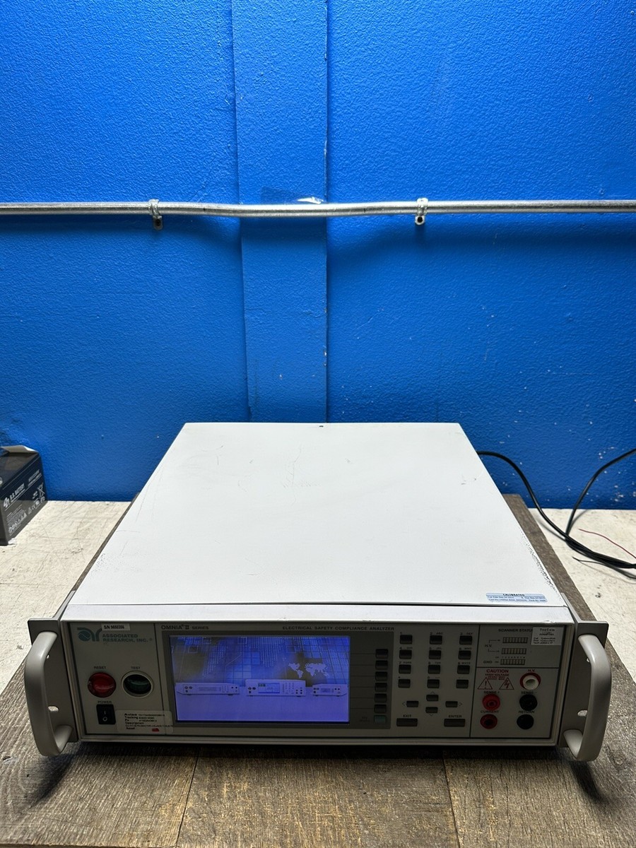 Associated Research Omnia 2 Series Electrical Safety Compliance