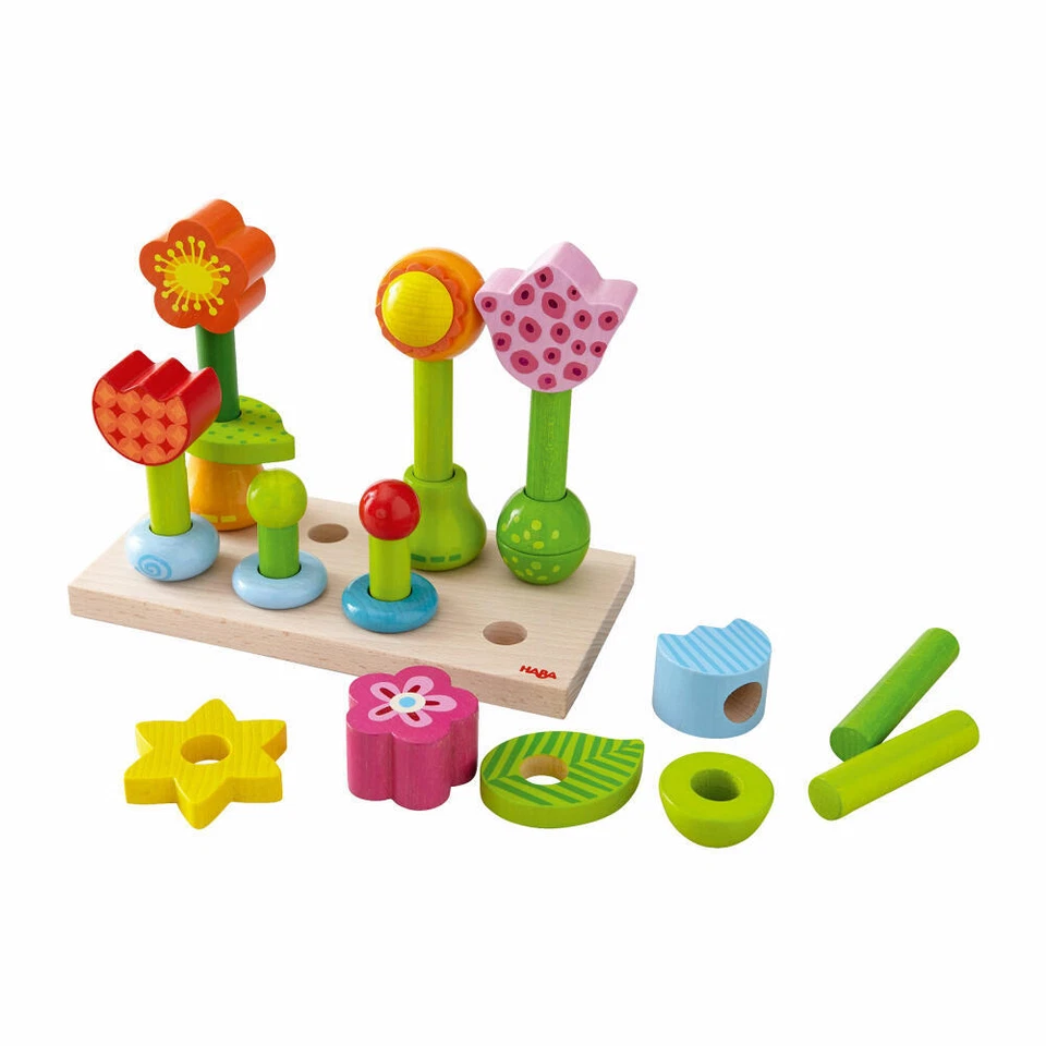 HABA Steckspiel Blumengarten Sortierspiel Kinderspiele Kinder Spiele Spielzeug - Bild 3 von 4