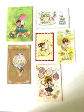Get Well Greeting Cards Used Lot of 6 Children Crafting Decoupage Sender Message