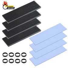 M.2 SSD Heatsink 4PCS 2280 SSD Heat Sink with Nvme SSD Thermal Pad Nvme Heat Sin