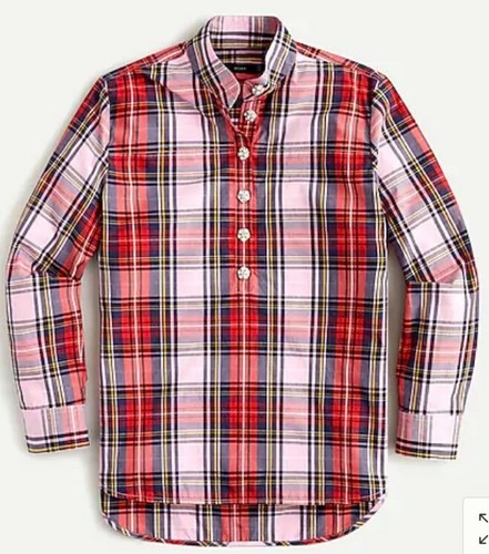 NWT J Crew Band Collar Popover Tunic 