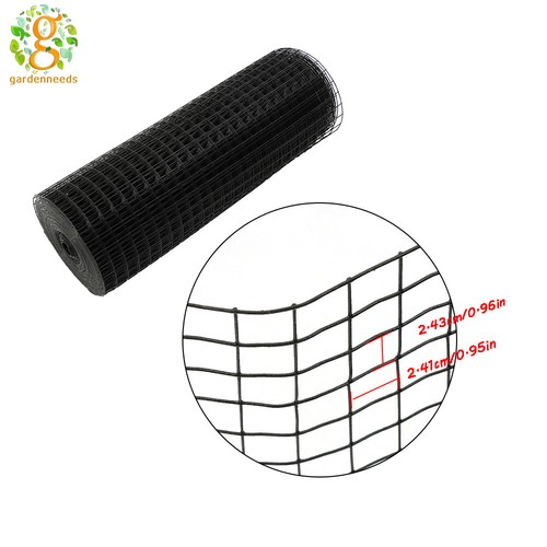 24In×50FT Black Dipped Plastic Welding Mesh 1" Hole Mesh Fencing Hardware Cloth - Picture 9 of 12
