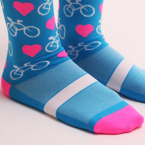 Cycling Riding Socks Mens Womens Bicycle Bike Sports Ankle Socks XC BMX MTB Red - Picture 31 of 53
