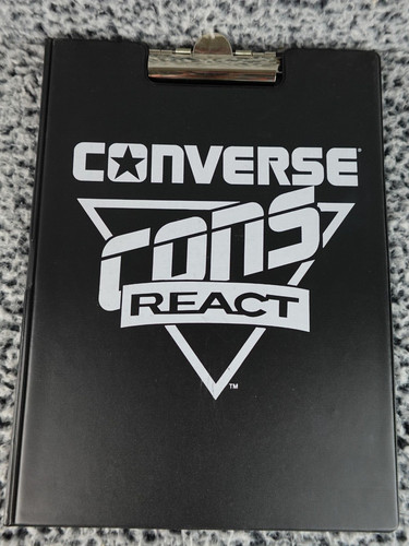 Vintage Converse Con React Basketball Clip Board Black
