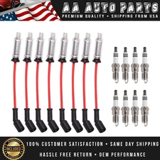 8mm Performance Wireset + 8 Spark Plug Set for Chevrolet Silverado 1500 V8 758EE