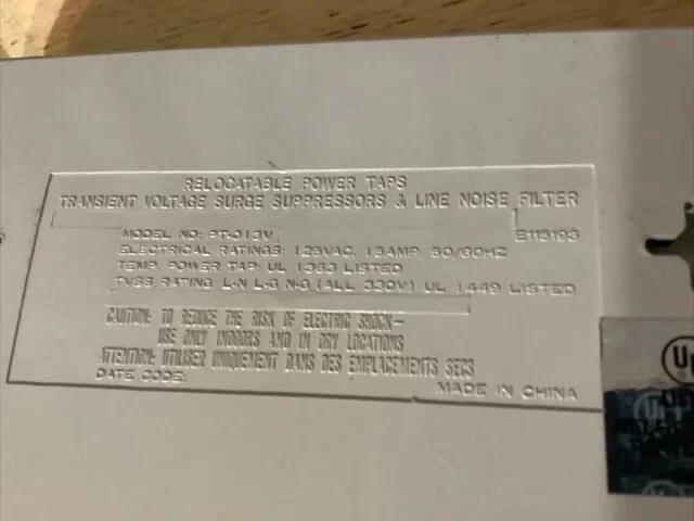 INTERMATIC Electraguard PT-013V Transient Voltage Surge Suppressor,Line Noise . - Image 4 of 4