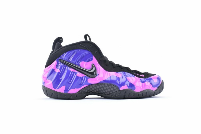 camouflage foamposites purple