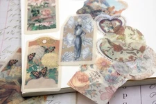 Flower Washi stickers | flower art painting pattern themed stickers junk journal