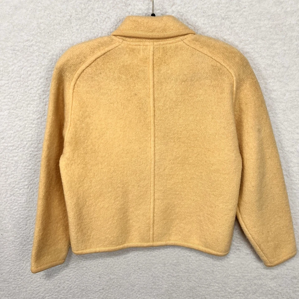 Blazer de Colección Carroll Reed 100% Lana Hervida con Botones para Mujer S Amarillo Clásico Foto 4 de 4