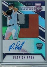 2017 Elite Extra Edition PATRICK RABY Silhouette Autograph Jersey 8/25 REDS