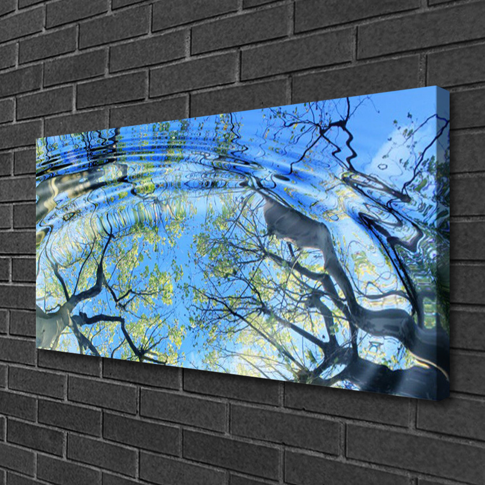 Tableau sur toile 100x50 anti-reflet pour mur lumineux
