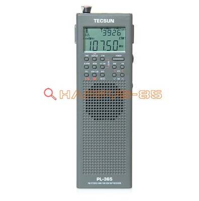 Radio TECSUN PL-365 DSP-SSB, Récepteur Ondes Courtes, Grise, Comme Neuve