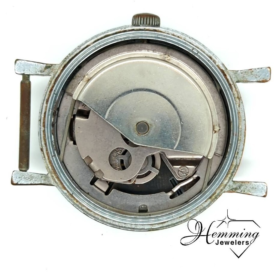 Vtg Timex Self-Wind Automatic Watch Ghost Dial Wo… - image 3