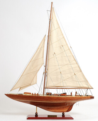''Endeavour Yacht Sailboat Model   Nautical Collectible & Miniature Boat Decor''