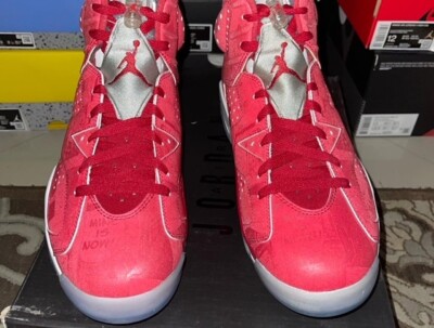 Size 11.5 - Jordan 6 Retro Slam Dunk 2014 bottom yellowing  display picture 1