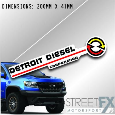 Detroit Diesel Corporation Sticker Decal 4x4 4WD Camping Caravan Trade ...