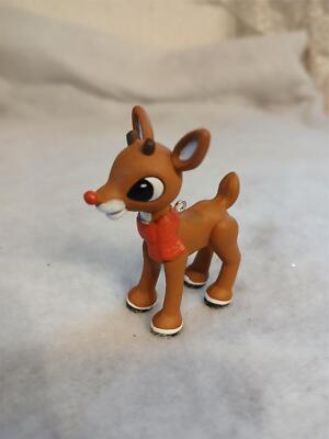 RARE RUDOLPH the RED NOSED REINDEER CHRISTMAS ORNAMENT FIGURE - XMAS ...