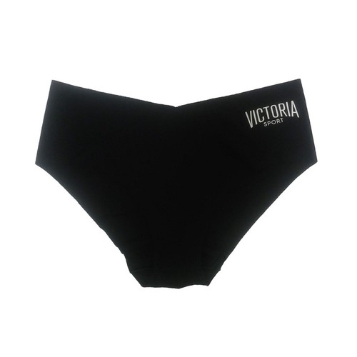 Victoria's Secret Seamless Hiphugger Hipster Panty Black Logo Sz. S NWT - Picture 7 of 7