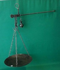 ANTICA BILANCIA PESA STADERA FINO A 18 KG FERRO BATTUTO ROMANO IN FERRO. SSS31