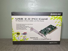 IOGEAR 2-Port USB 2.0 PCI Card GIC220U Open Box