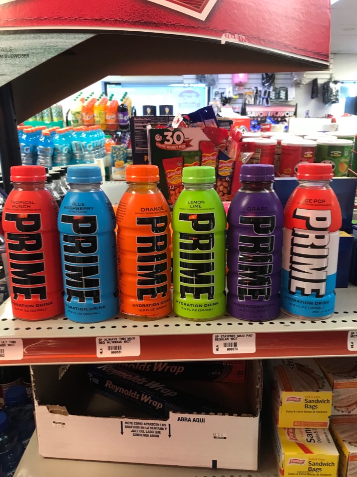 PRIME Hydration Variety 5 Pack ( 16.9 fl oz ) LOGAN X KSI