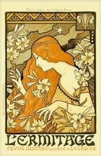 Poetry Magazine Illustration : Paul Berthon : 1898 : Art Print to Frame