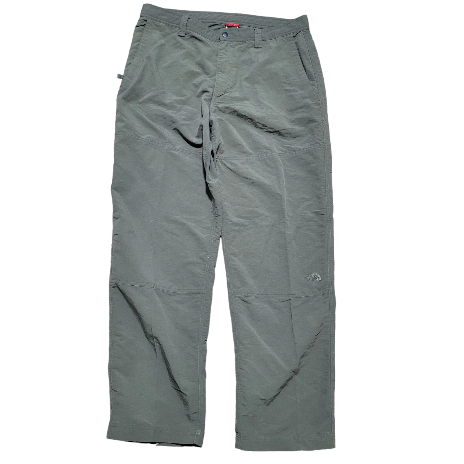 The North Face Pants Men 38x31 Green Nylon Outdoor Hiking Trail Lightweight