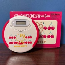 Hello Kitty CD Player Portable SYPC592B Music Sanrio Limited Rare Japan