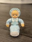 Vintage Playskool Dollhouse Infant Baby Blue Bunting with Bonnet — photo 1