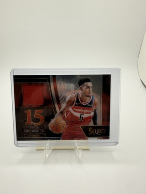 #ad 2018 19 Select Draft Selections Memorabilia Troy Brown Jr. Player Worn Patch RC $1.99