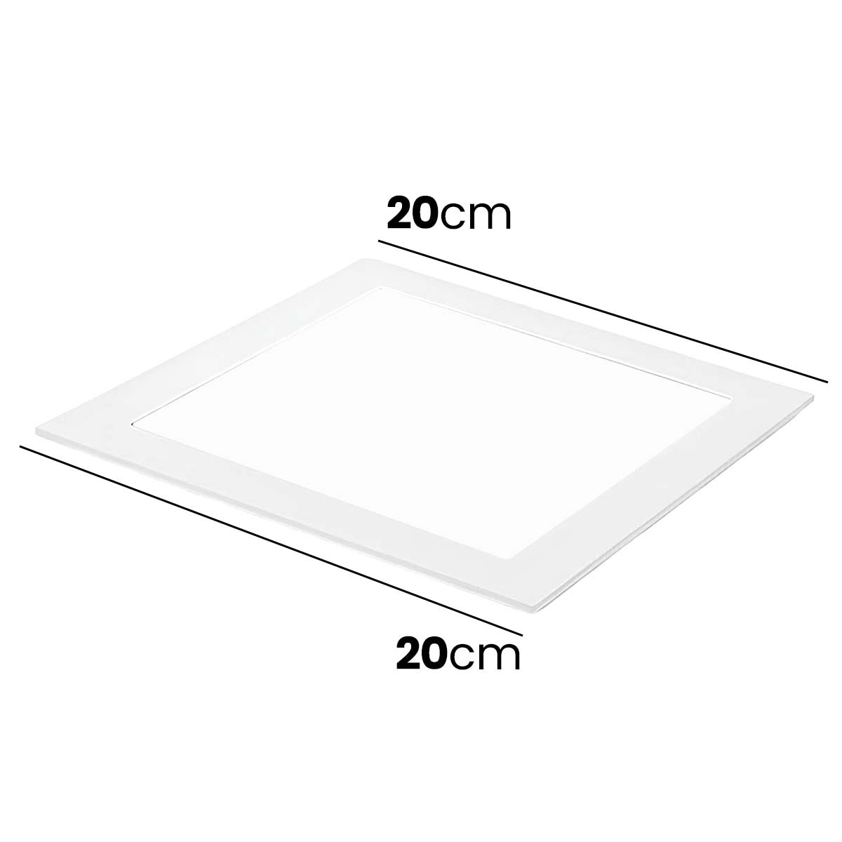 Panel LED encastrable 18W 20x20 cm blanc froid pour faux plafond moderne - 4