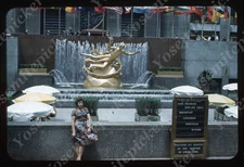 SL20  Slide 1970's  ? NYC New York Rockefeller Plaza 974a