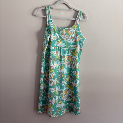 #ad #ad Columbia PFG Women L Electric Turquoise Outdoor Freezer III Tank Dress $20.00