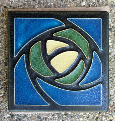 Motawi 3x3 Dard Hunter Rose Tile Gorgeous Mission Style Arts & Crafts