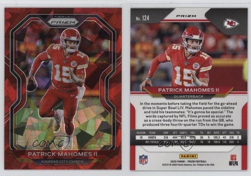 2020 Panini Prizm Red Ice Prizm Patrick Mahomes II #124 0rd2 - Picture 3 of 3