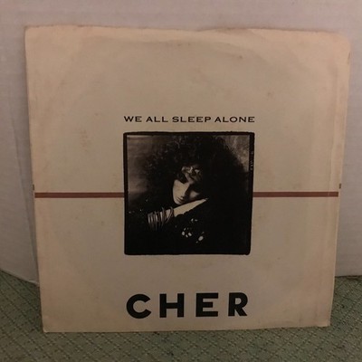 Cher   We All Sleep Alone - 1988 Geffen Records 7'' 45RPM Single + Pic Sleeve