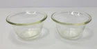 Pair Antique 1915-1919 Pyrex #422~ 5 Oz Ramekin Custard Cups Set Of 2