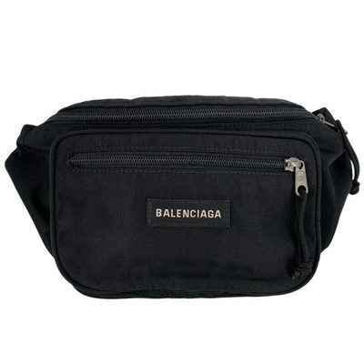 Balenciaga 482389 Explorer Belt Bag Black Used-B Kantei Bureau Koza Yamauchi