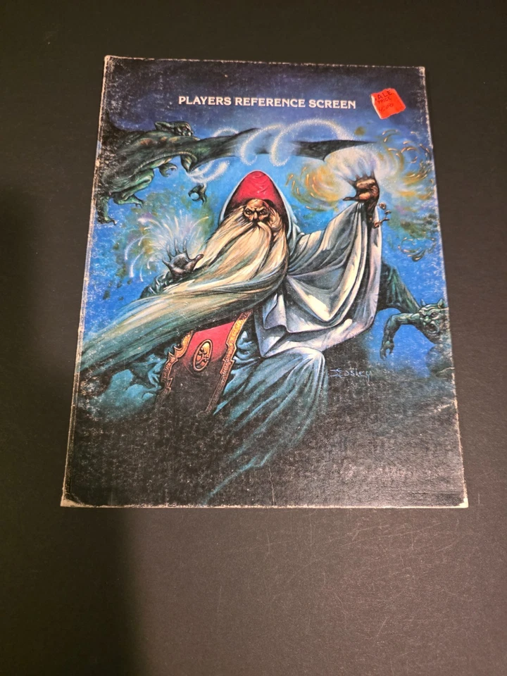 Advanced Dungeons & Dragons: Pantalla de referencia del jugador 1985 AD&D ☆ Auténtico ☆ Foto 2 de 4