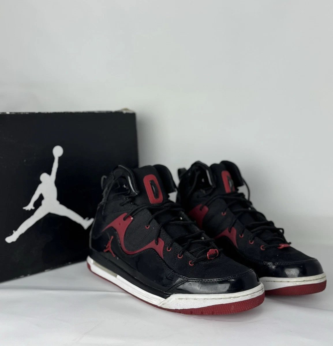 Jordan Flight Tr 97 Mid (2012) Brand New in Original Box Jordan Flight TR 97 Mid Black / Gym Red for Sale  main image 2