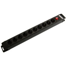 Brennenstuhl BN-1951100100 3m Black Plastic 10 AC Outlet s Black Extension