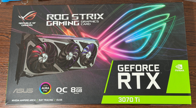 ASUS ROG Strix GeForce RTX 3070 Ti OC 8GB GDDR6X Graphics Card GPU