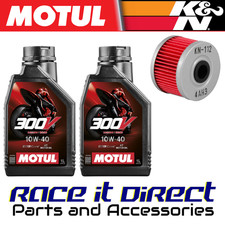 Oil and Filter for Honda XR 600 R 1987-1990 MOTUL 300V & K&N