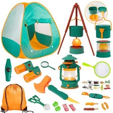 Meland Kids Camping Set with Tent - Toddler Toys for Boys with Campfire, Camp...