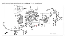 HONDA ACURA GENUINE OEM NSX Plate, Passenger Side Air In. ☆ 45258-SL0-020 ☆