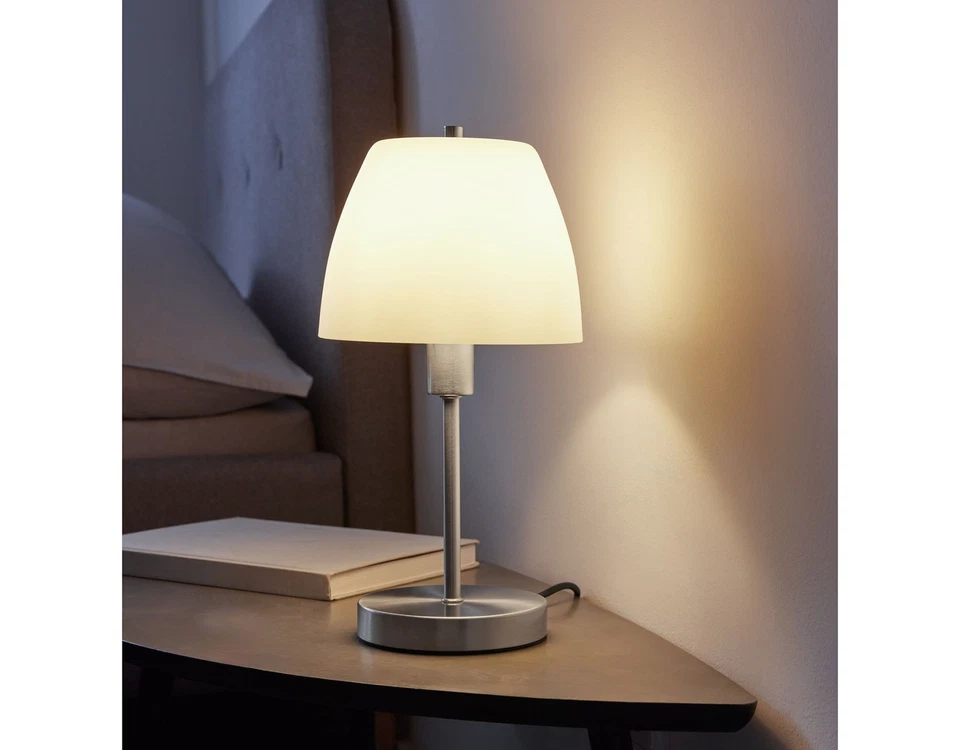 Livarno home LED-Tischleuchte mit Touchfunktion Lampe Tisch Glas Kegel *B-Ware - Bild 2 von 2