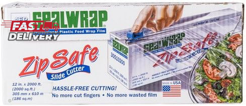 Zipsafe Sealwrap Cling Food Film, 12" X 2000', Pack of 1 - Picture 2 of 12
