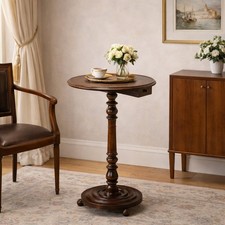 Antique Small Table Walnut Painted Beech Italy XX Century Original