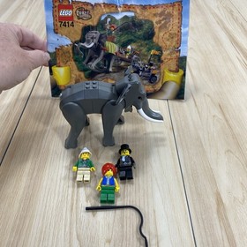 LEGO&reg; Adventurers Elephant Caravan 7414 Minifigures, Partial Elephant & Manual